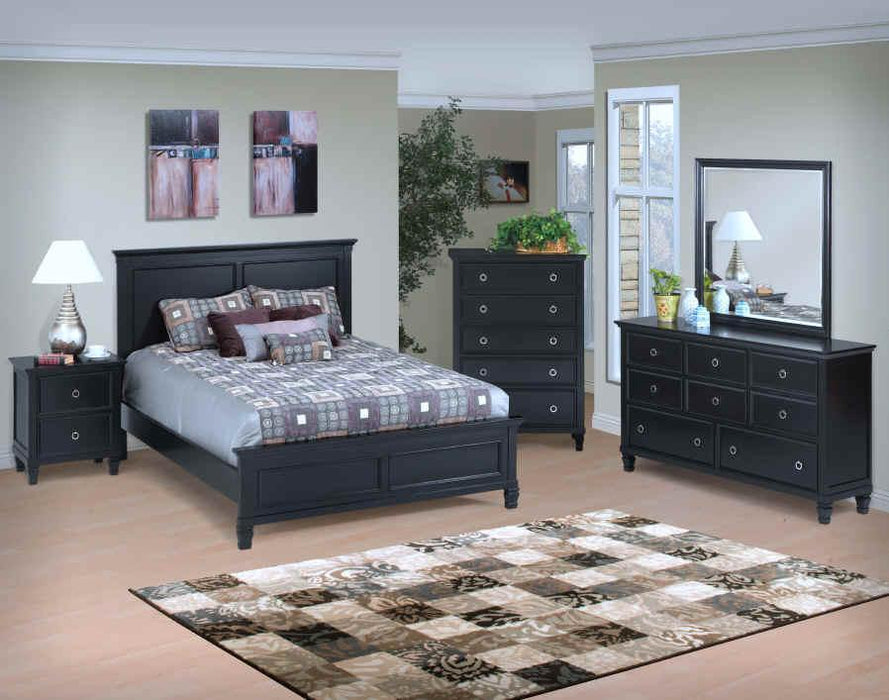 New Classic Tamarack King Panel Bed in Black