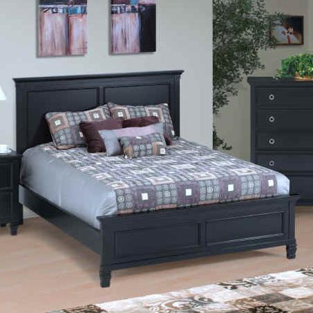 New Classic Tamarack King Panel Bed in Black image