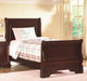 New Classic Versaille Youth Full Sleigh Bed in Bordeaux image